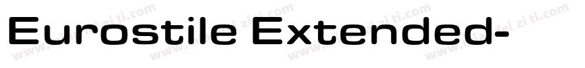 Eurostile Extended字体转换